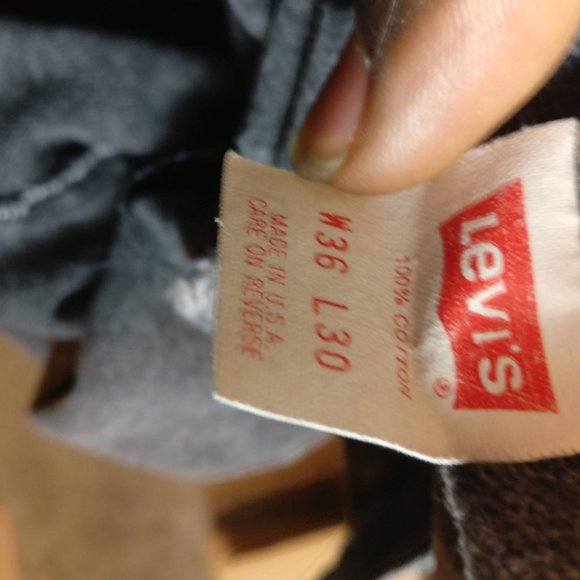 VINTAGE Levis 550XX Made in USA 100%COTTON 36x30 DAD BAGGY MOM JEAN FIT 80s/90s - Picture 7 of 8